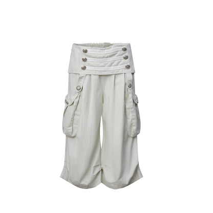 DoublePunch Vintage Low Waist 3D Tailored Zipper Loose Women&