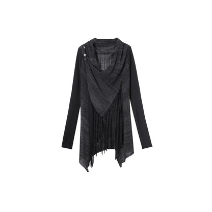 DoublePunch_Vintage_Oversized_Fringe_Knit_Women_Midlength_Longsleeve_Wool_Blend_Cardigans_MISSTT