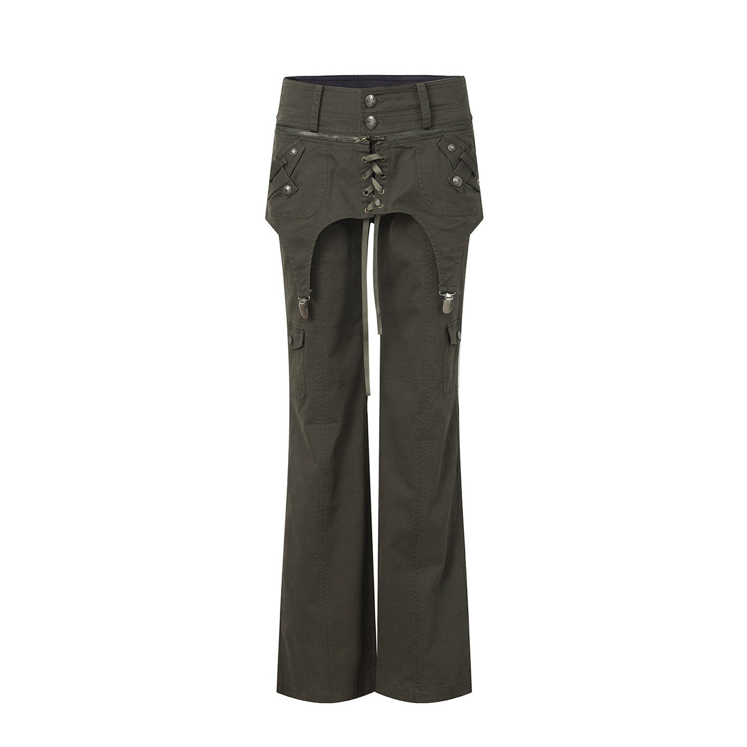 DoublePunch_Washed_Distressed_Spliced_Skirt_Panel_Women&