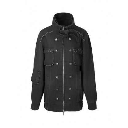 DoublePunch_Washed_Padded_Drop_Shoulder_Midlength_Loose_Women&