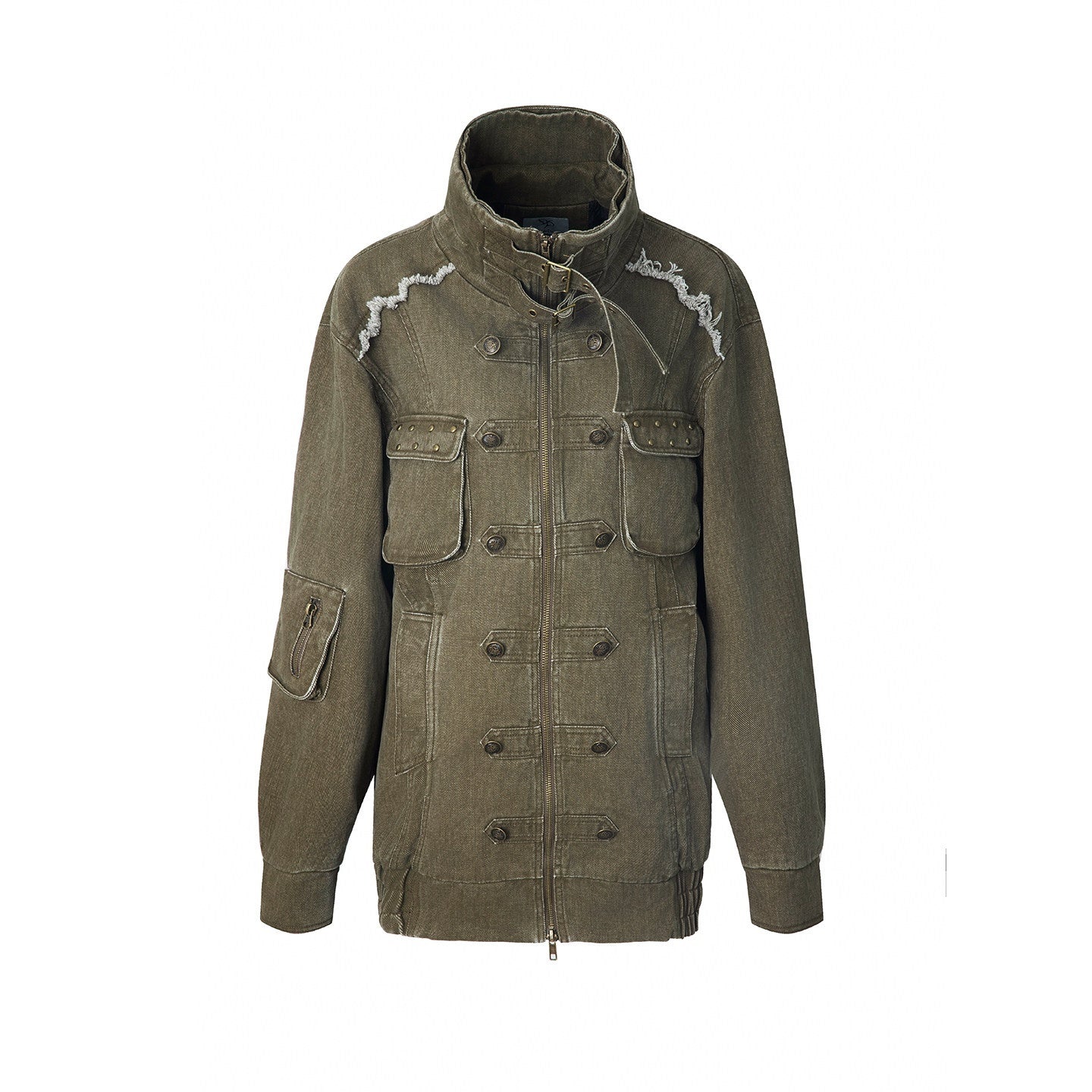 DoublePunch_Washed_Padded_Drop_Shoulder_Midlength_Loose_Women&
