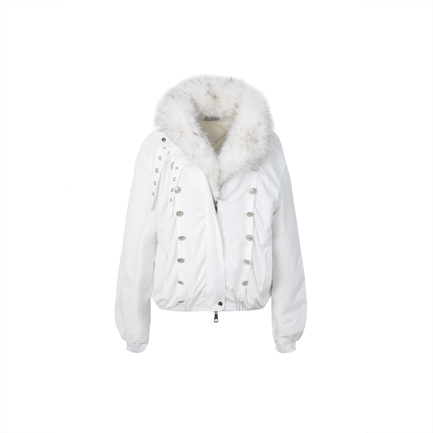 DoublePunch_White_Fur_Collar_Punk_Patchwork_Lace_Oversized_Women&