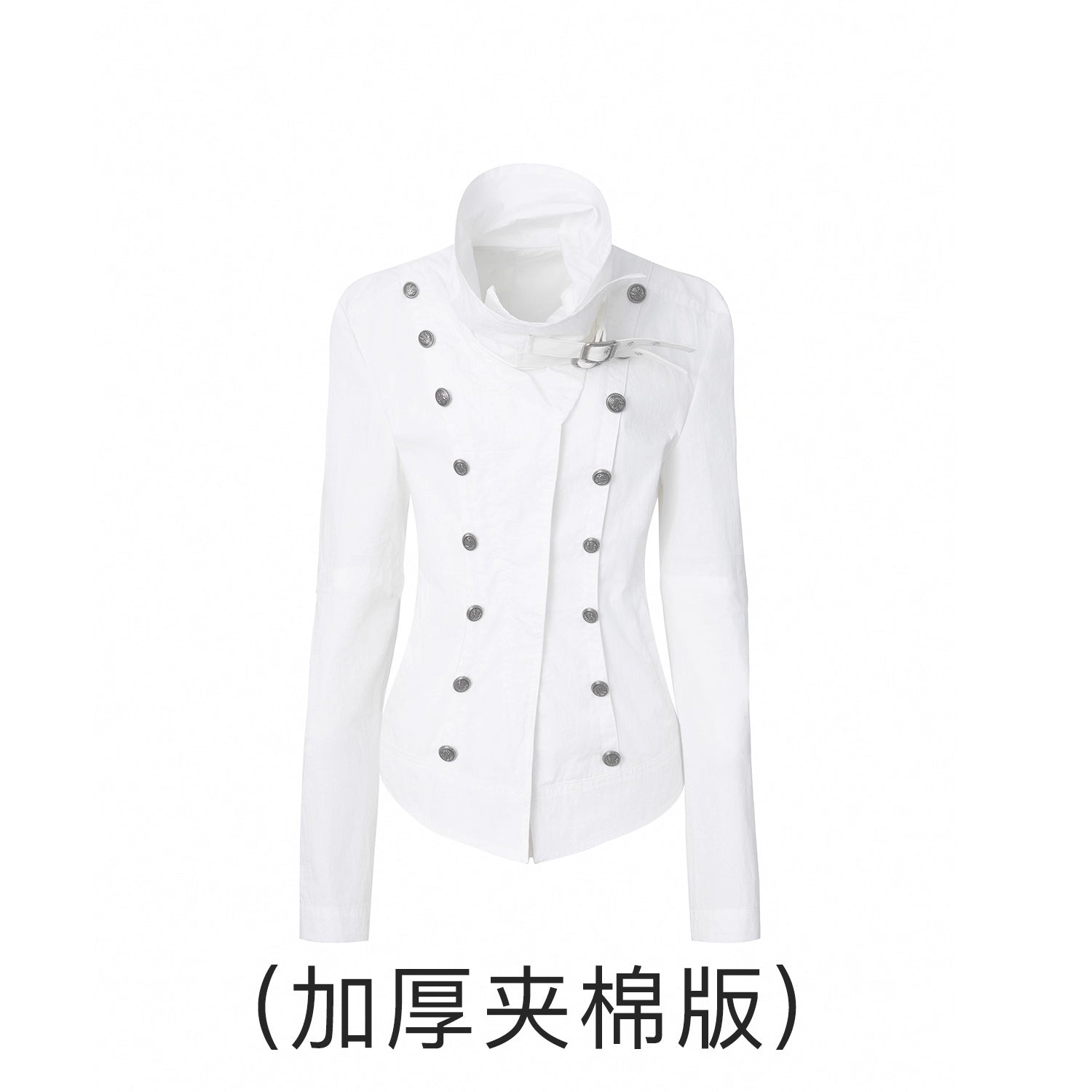 DoublePunch_Windproof_Vintage_Slim_Detachable_Cotton_Blend_High_Collar_Women_Outdoor_Jacket_MISSTT