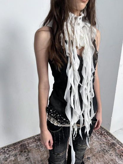 DoublePunch_need_upload Soft Lightweight Casual Polyester Lined Solid White Women Accessories