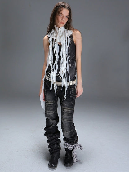 DoublePunch_need_upload Soft Lightweight Casual Polyester Lined Solid White Women Accessories