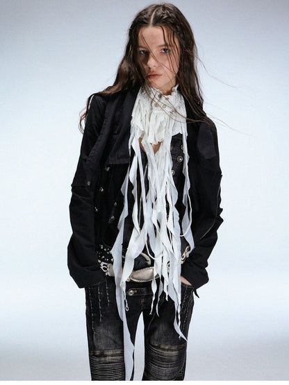 DoublePunch_need_upload Soft Lightweight Casual Polyester Lined Solid White Women Accessories