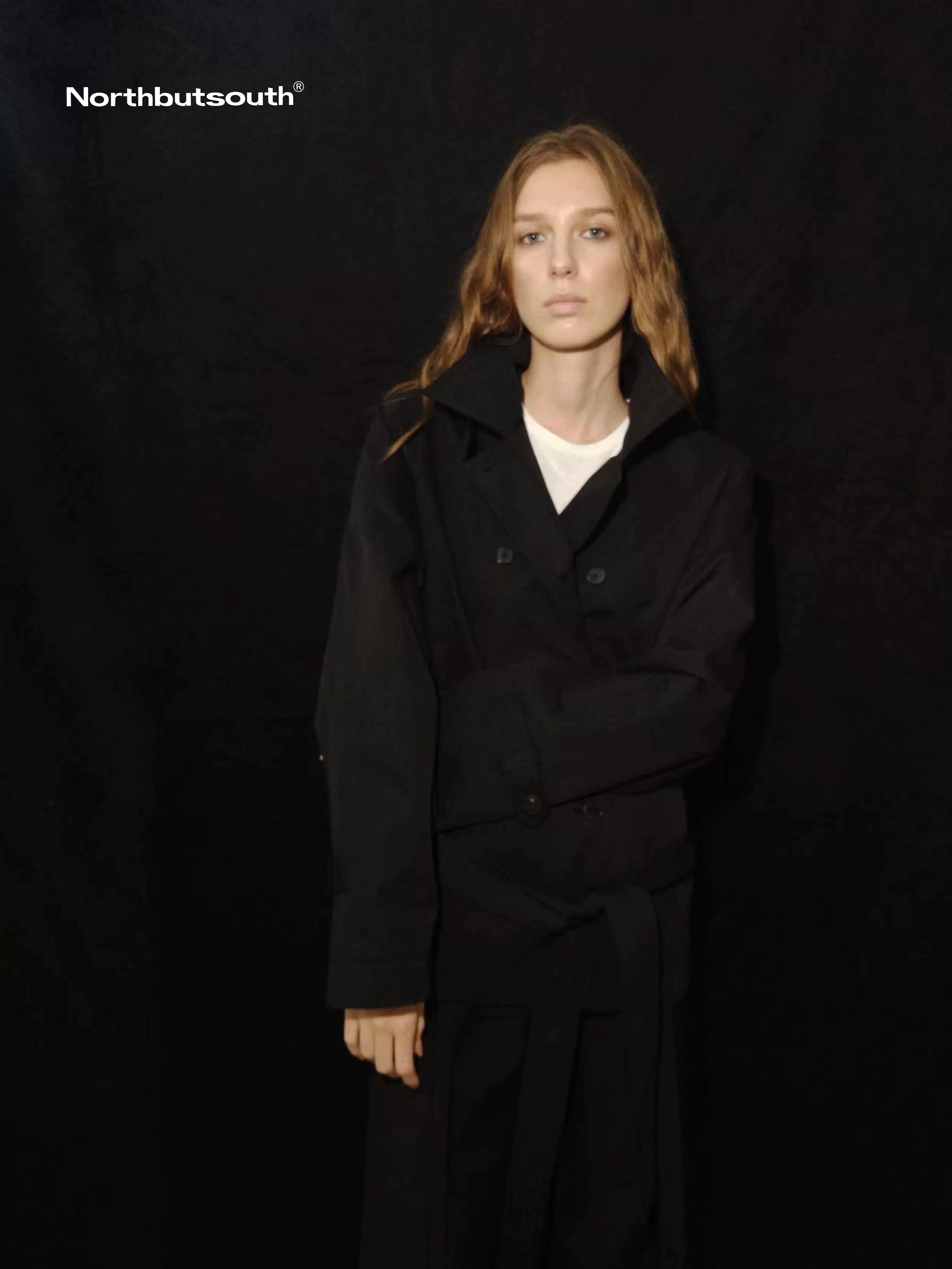 Double Breasted Tied Waist Short Coat With Detachable Belt