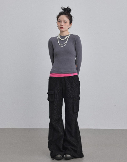 Achihara Double Hem Color Block Tee
