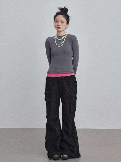 Double Hem Color Block Tee