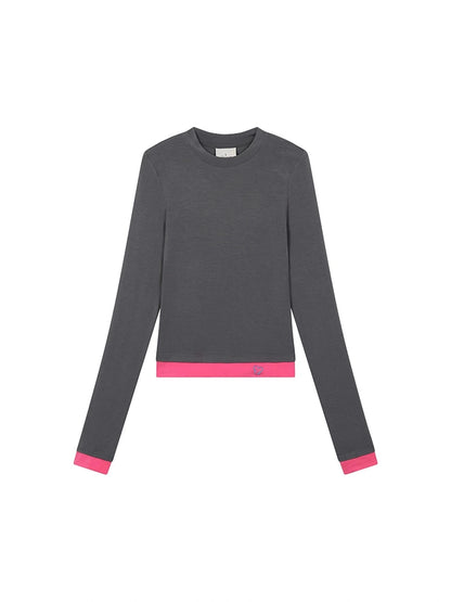 Double Hem Color Block Tee