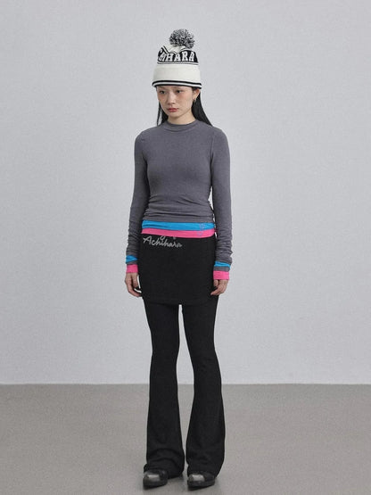 Double Hem Color Block Tee