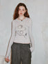 DIDDI MODA Dragon Year Ink Print Slim Base Layer Soft Wool Blend Tee