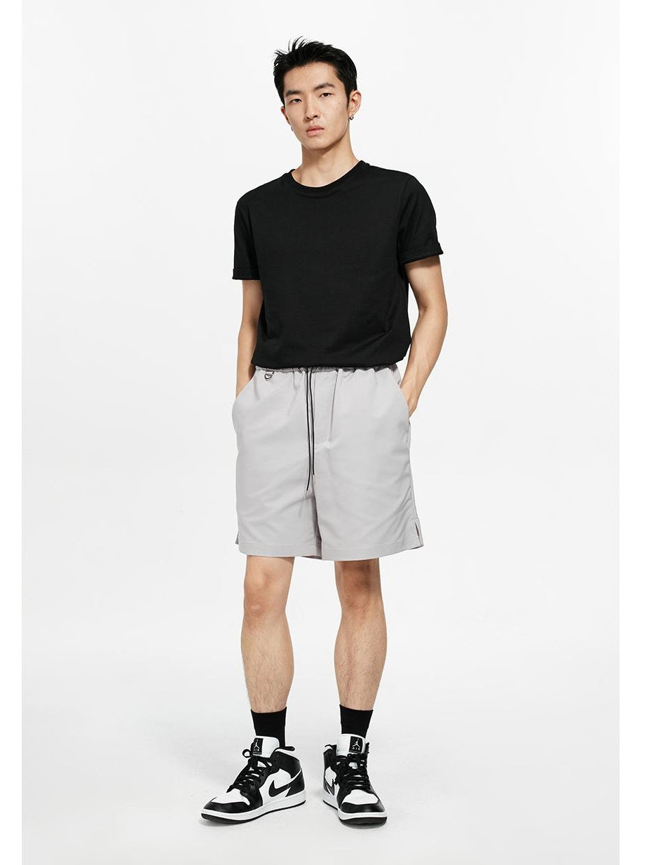 Elastic Waist Casual Shorts