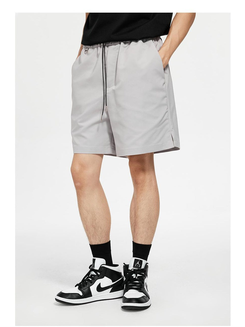 Elastic Waist Casual Shorts