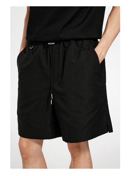 Elastic Waist Casual Shorts