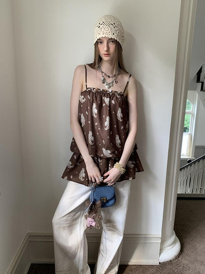 DIDDI MODA Elegant Beaded Paisley Sundress