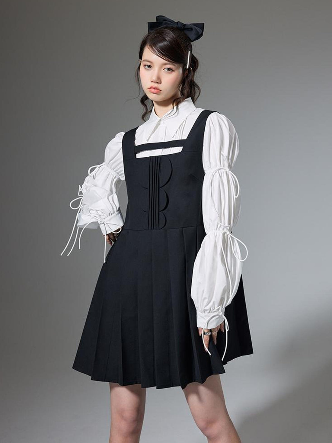 DIDDI MODA Elegant Hollow Out A Line Mini Dress