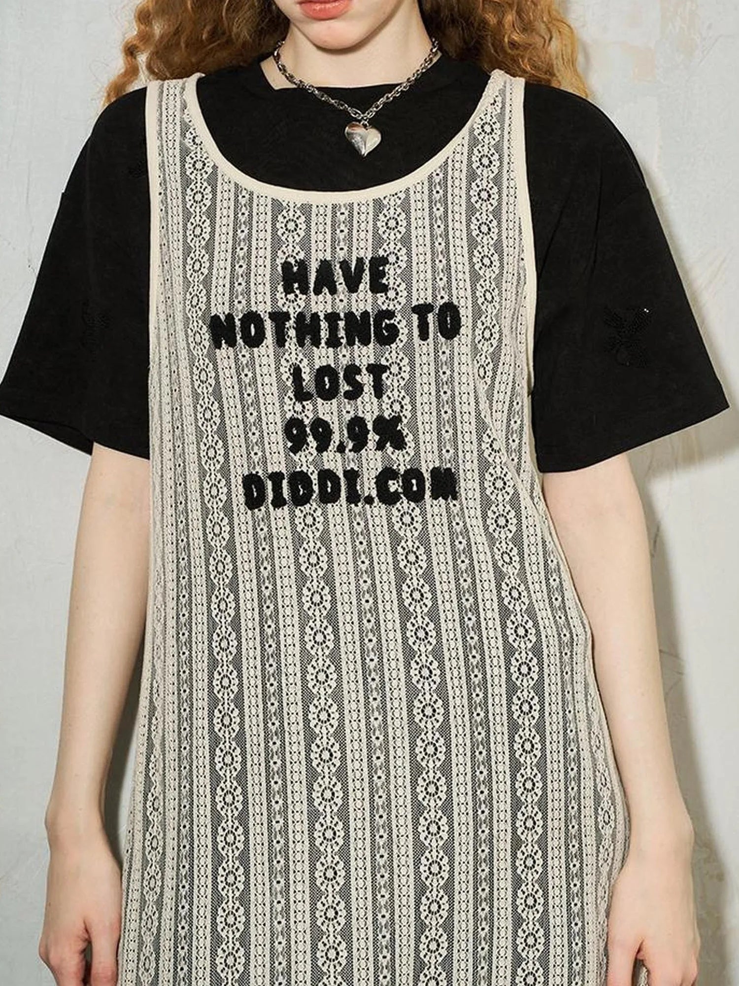 Elegant Lace Asymmetrical Hem Relaxed Beach Dress