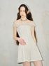DIDDI MODA Elegant Pleated Wrap Dress With Flowy Silhouette