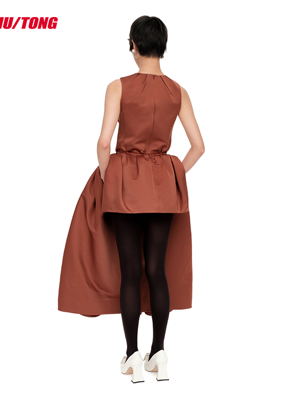 Elegant Retro Asymmetrical Spring Skirt Women&