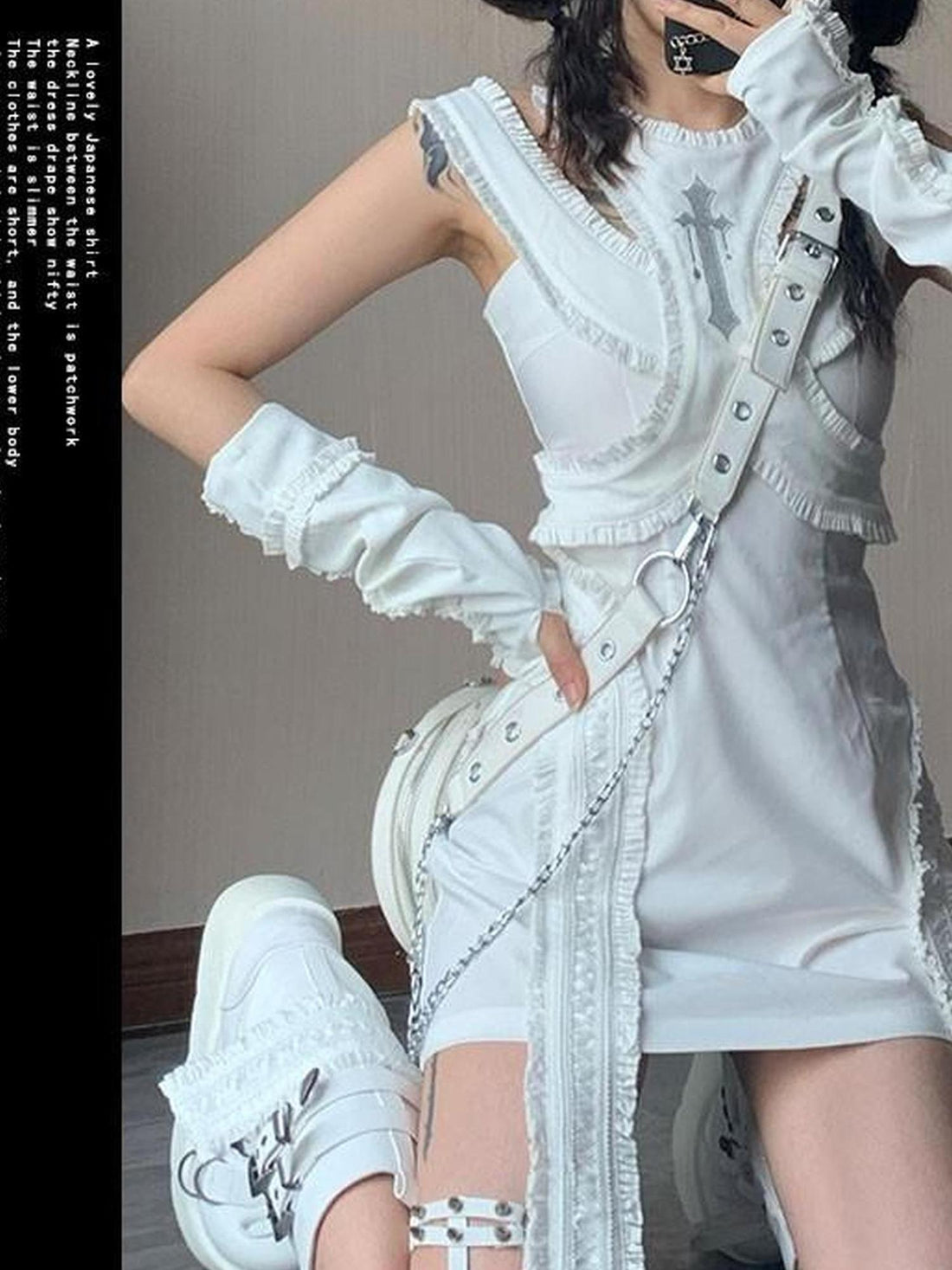 WSW WUSHENWU Elegant Satin Slit Dress SML Low Iron Hand Wash