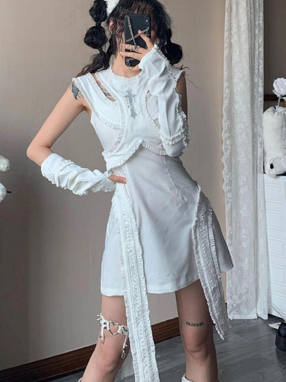 Elegant Satin Slit Dress SML Low Iron Hand Wash