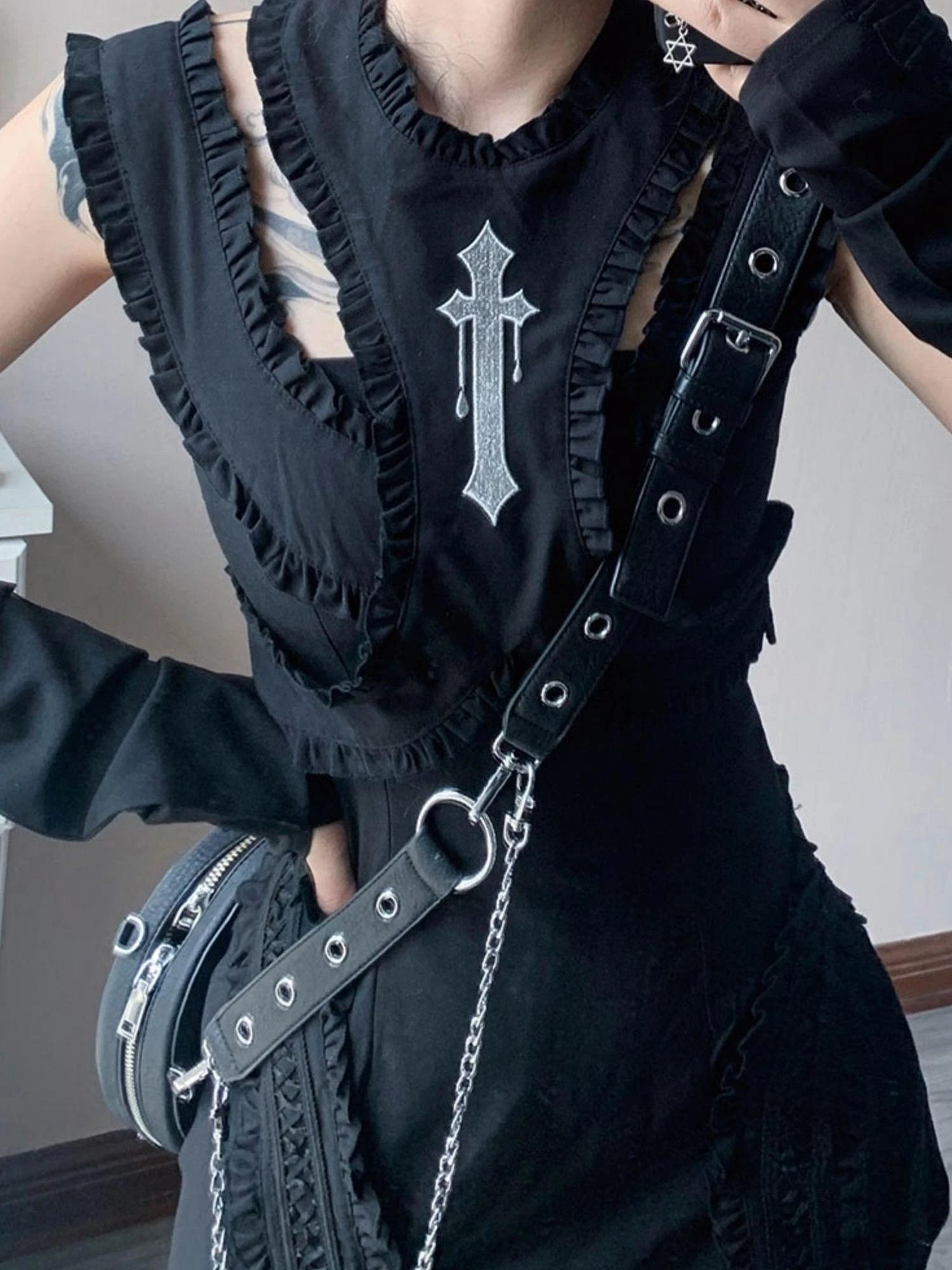 Elegant Satin Slit Dress SML Low Iron Hand Wash