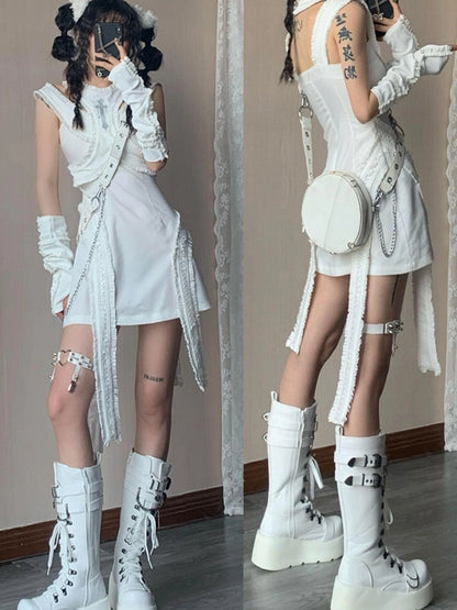 Elegant Satin Slit Dress SML Low Iron Hand Wash