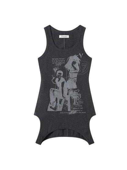 Achihara Wrap Around Love Vest Dress
