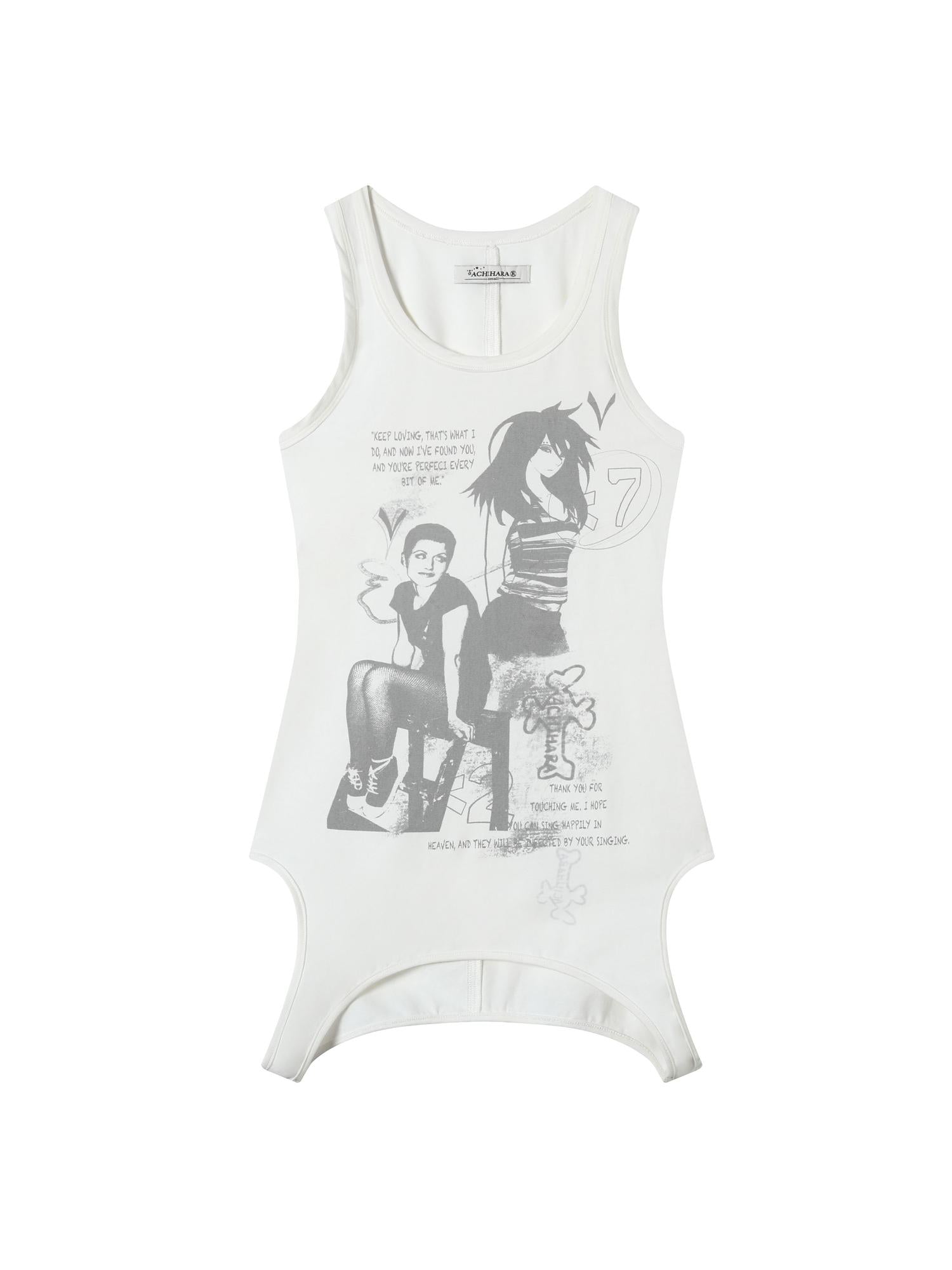 Achihara Wrap Around Love Vest Dress