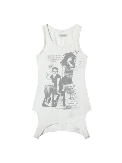 Achihara Wrap Around Love Vest Dress