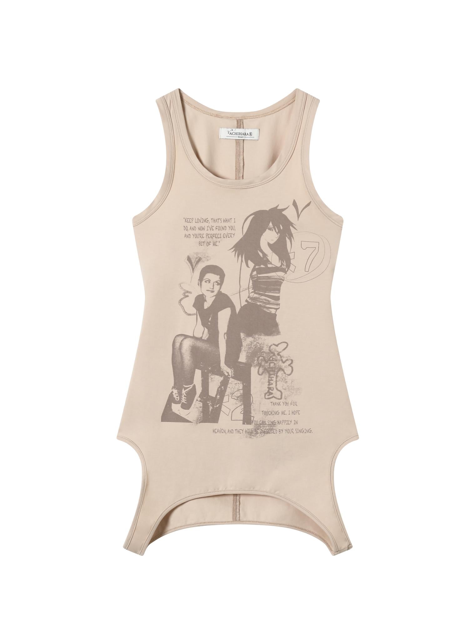 Achihara Wrap Around Love Vest Dress