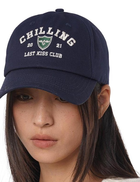 Embroidered Baseball Cap with Preppy Style Badge