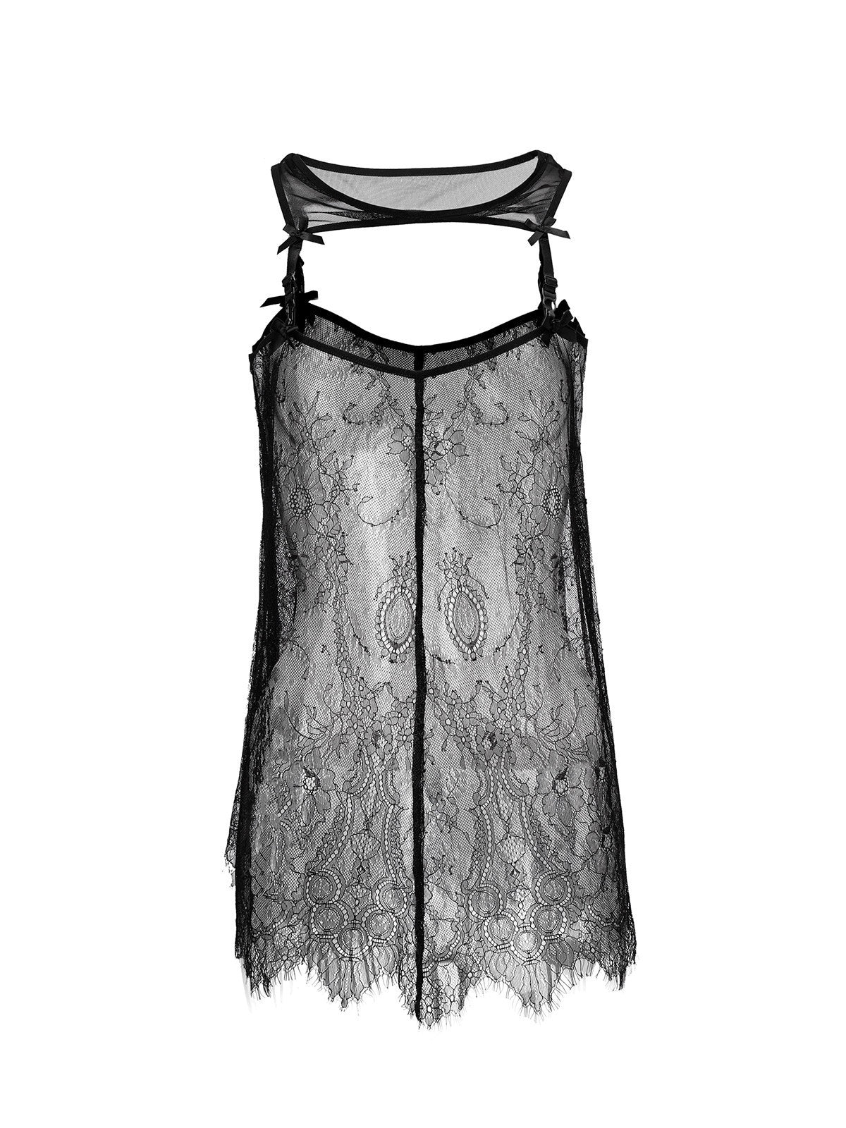 Emoha_Black_Lace_Splice_Layered_Ballet_Style_Women&