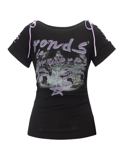 Emoha_Black_Lace_Up_One_Shoulder_Letter_Print_Women&