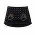 Emoha_Black_Studded_Low_Waist_Metal_Hardware_A_Line_Women&
