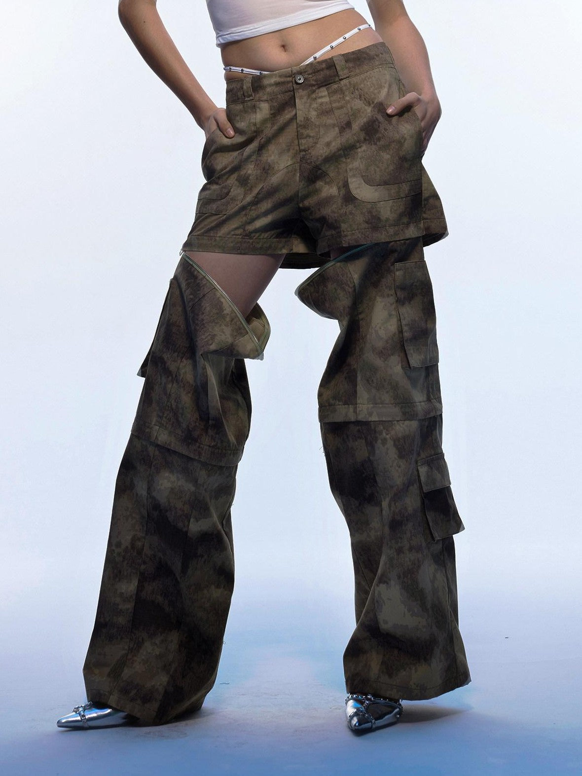 Emoha Camo Detachable Cargo Women&