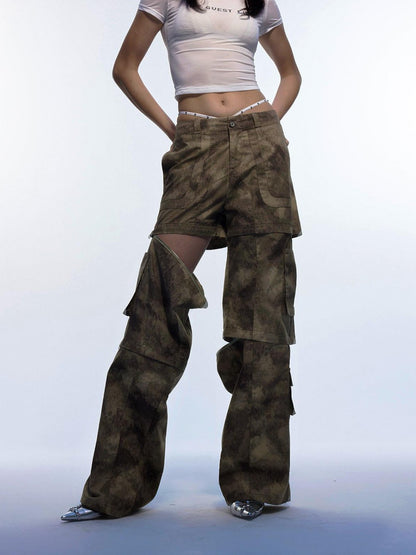 Emoha Camo Detachable Cargo Women&