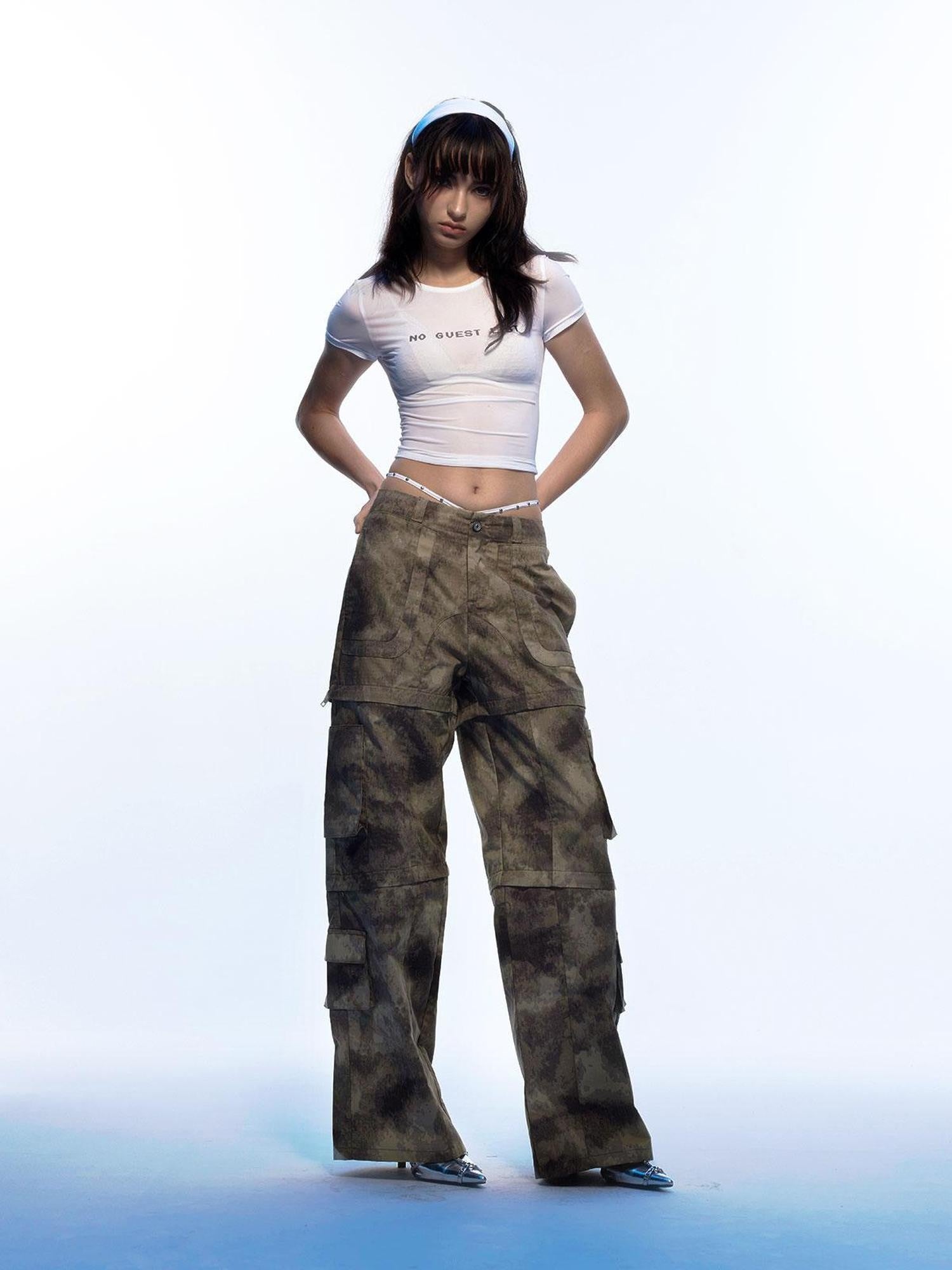Emoha Camo Detachable Cargo Women&