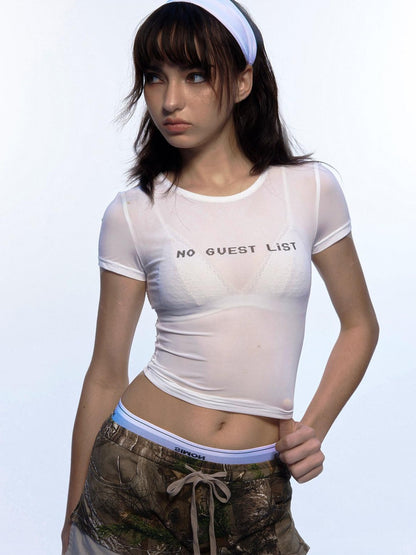 Emoha Cropped Printed Slogan Slim Fit Quick Dry Women&