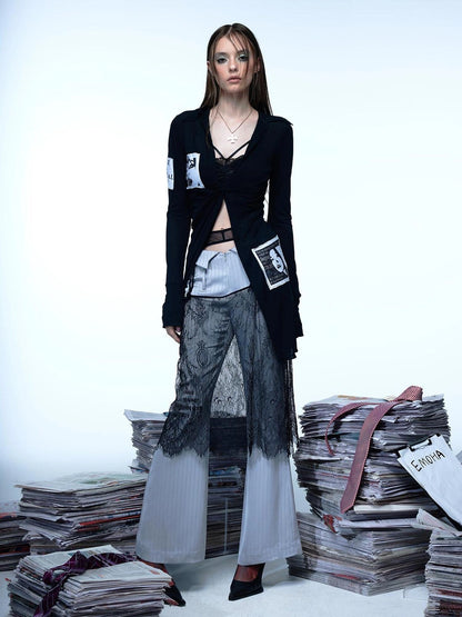 Emoha Deconstructed Lace Ballet Skirt