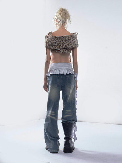 Emoha Distressed Boxing Inspired Patchwork Women&