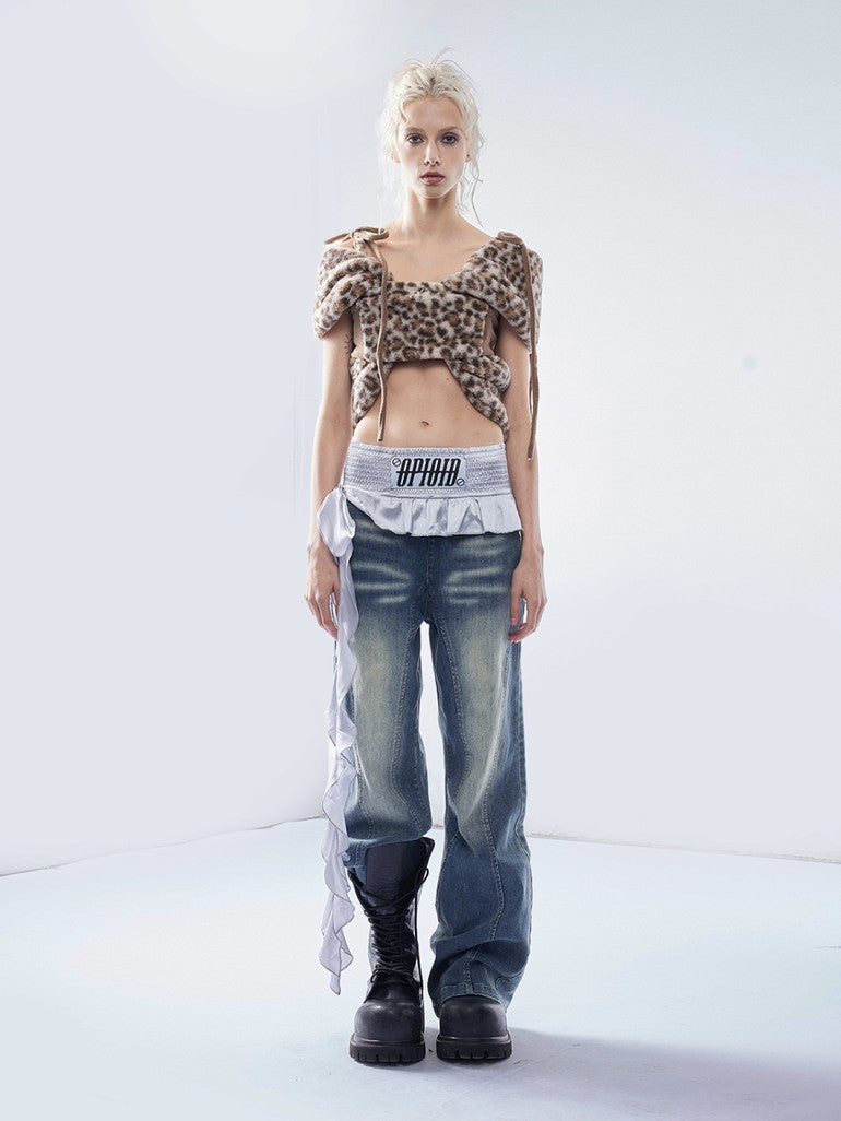 Emoha Distressed Boxing Inspired Patchwork Women&