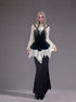 Emoha_Gothic_Long_Sleeve_High_Neck_Cinched_Waist_Sheer_Women&