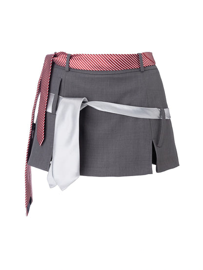 Emoha_Gray_Pleated_Skirt_With_Literary_Style_MISSTT