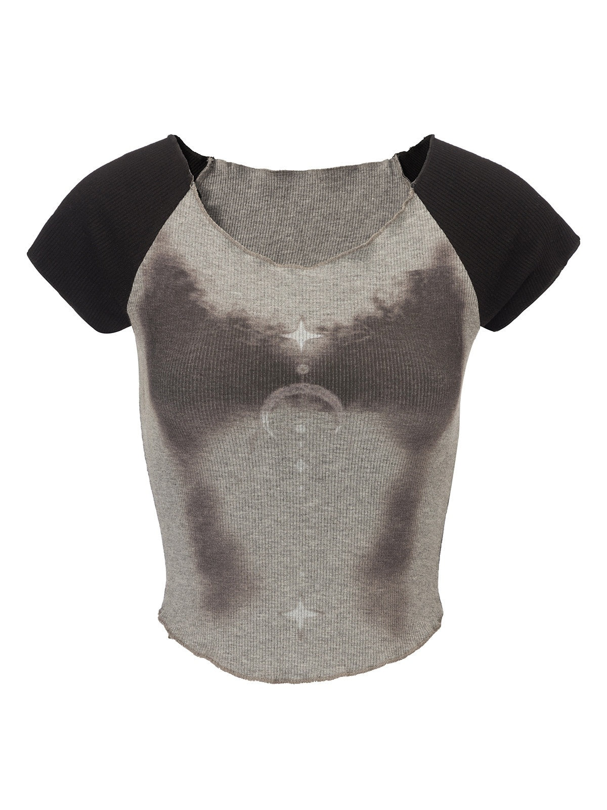 Emoha_Gray_Spliced_Character_Print_Punk_Women&
