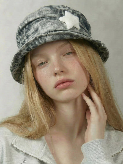 Emoha Leopard Print Adjustable Star Punk Curved Brim Women&