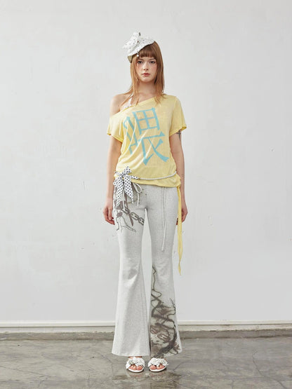 Emoha Off Shoulder Y2k Slim Fit Crop Top