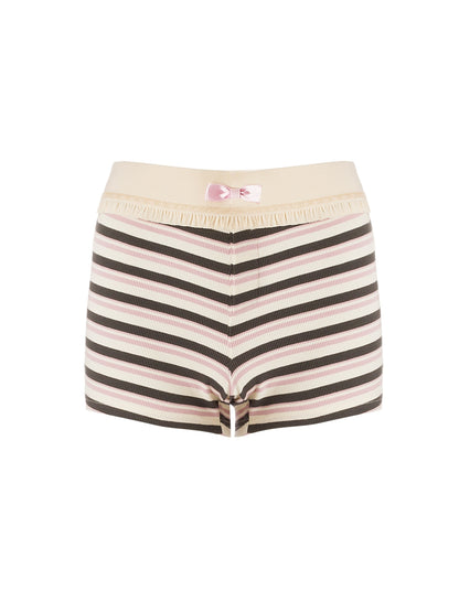 Emoha_Pink_Striped_Bow_Crewneck_Slim_Fit_Women&