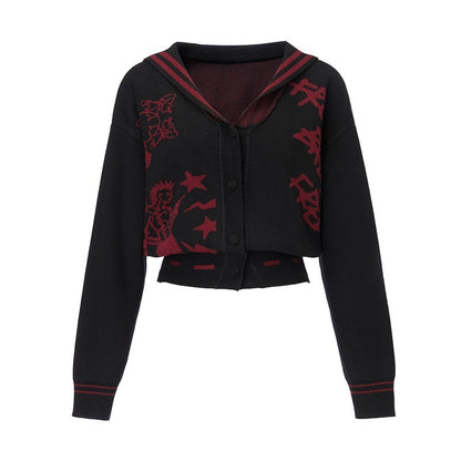 Emoha_Red_Black_Punk_Sailor_Animal_Character_Knit_Women&